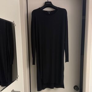 Eileen Fisher Elegant Black Long Sleeve Dress